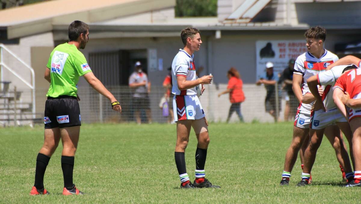 Ryan Micallef referees a match between Monaro and Illawarra South Coast at Cec Glenholmes Oval earlier this season. Photo: Supplied