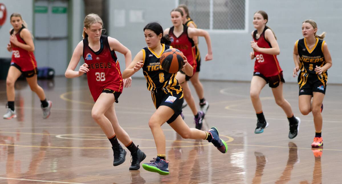 Shoalhaven Tigers at the 2021 John Martin NSW Country Basketball Tournament. Photo: Steve Foster/Supplied