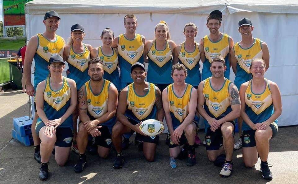 Tim Robinson (back left) with his Southern Suns mixed side. Photo: Supplied