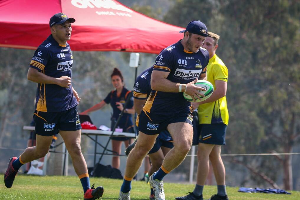 Berry's Will Miller trains with ACT. Photo: BRUMBIES MEDIA