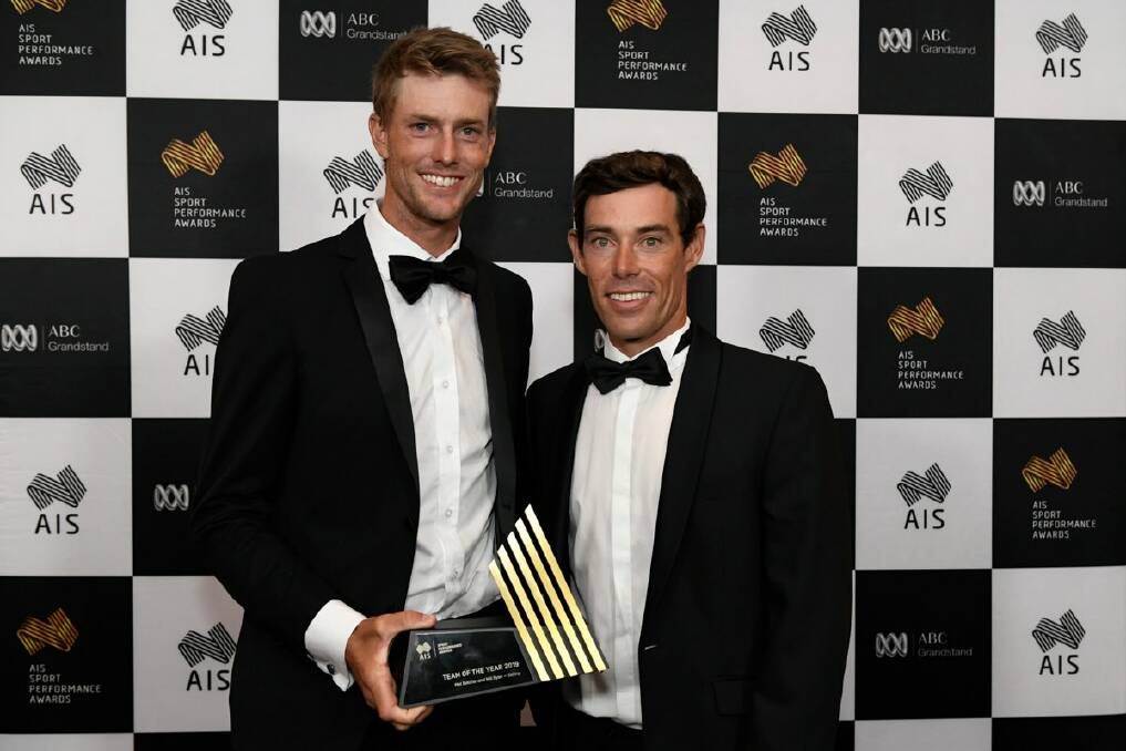 Team of the Year winners Will Ryan and Mat Belcher. Photo: SPORT AUSTRALIA