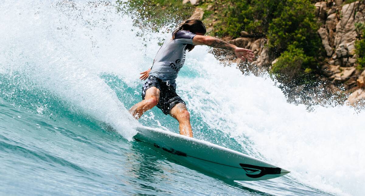 Culburra Beach's Mikey Wright surfs during round one of the Corona Open Mexico. Photo: WSL