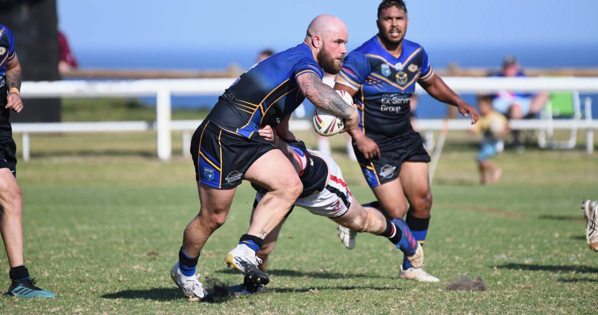 Ryan James takes a hit-up during last year's elimination final between Nowra-Bomaderry and Kiama. Photo: Kristie Laird