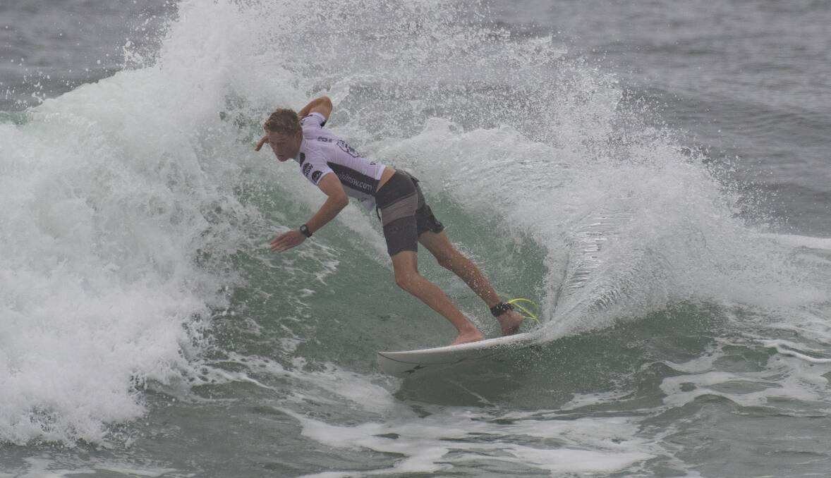 Ulladulla's Aidan Lewand-Parsons competes in the WSL Qualifying Series earlier this year. Photo: Ethan Smith