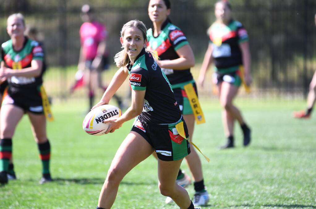 The Group Seven premiership defence of Georgia Thomas and her Jamberoo Superoos women's league tag side has been put on hold. Photo: KRISTIE LAIRD