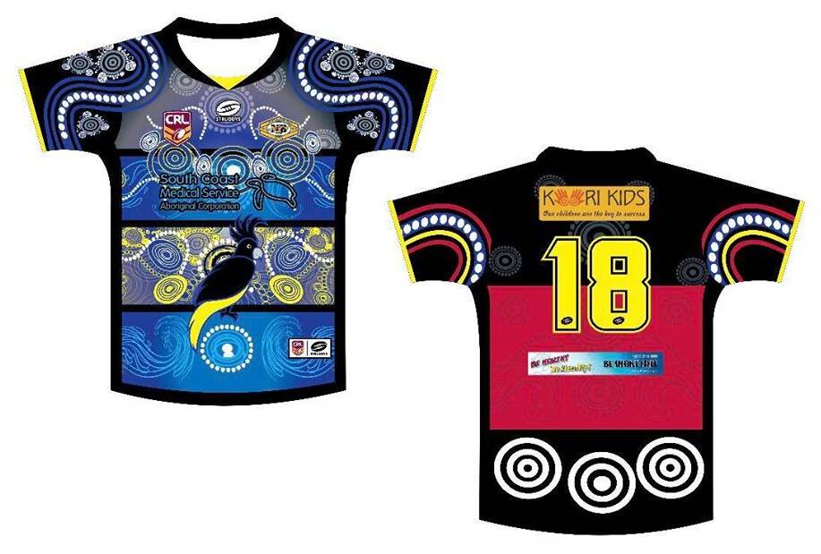The Nowra-Bomaderry Jets' Indigenous jersey design which they will wear at Shoalhaven's Rugby Park this Saturday.
