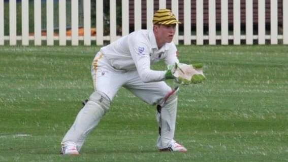 Bumble Bees' Matthew Gilkes. Photo: University of New South Wales Cricket Club