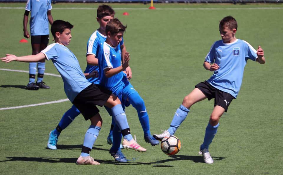 Southern Branch FC's Brooklyn Mandavy (centre) in action during the 2019 season. Photo: SOUTHERN BRANCH