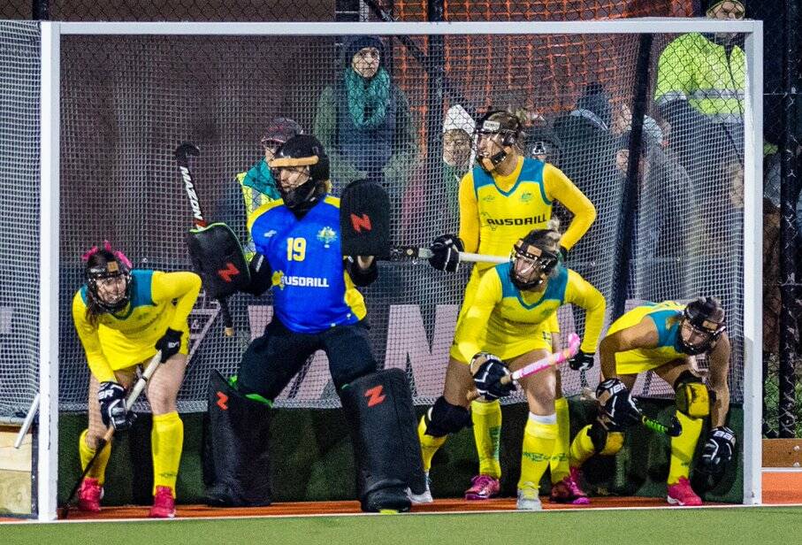 The Hockeyroos in action against Japan. Photo: photosport.nz