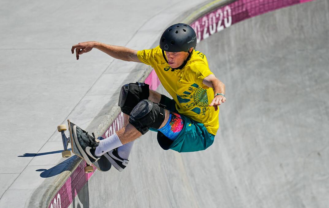 Minnamurra's Kieran Woolley competes at the Tokyo Olympics. Photo: Ulrik Pedersen/NurPhoto