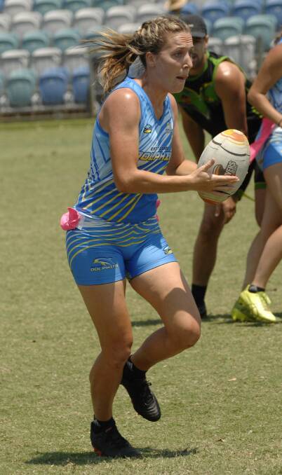 Cheyanne Hatch in action for the East Coast Dolphins at Coffs Harbour. Photo: Supplied