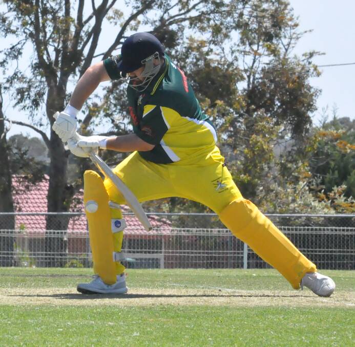 Shoalhaven Ex-Servicemens' Nathan Tyrrell scored a game-high 72 on Saturday. Photo: Damian McGill