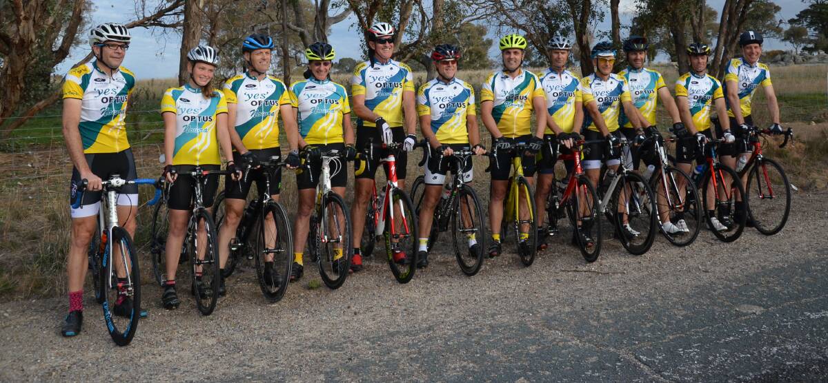 Top performances: The Nowra Velo Club team pictured at Gunning last weekend where they raced in the first round of the Southern Regions interclub race series.