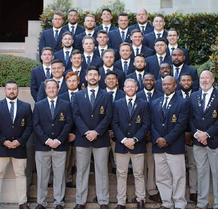 The Royal Australian Navy Rugby Union side. Photo: Supplied