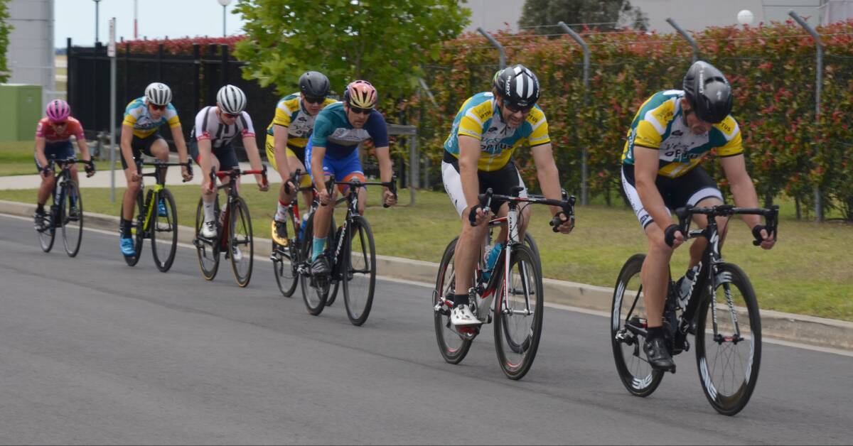 RETURN TO THE ROADS: Nowra Velo Club riders, racing here at the Albatross Aviation Tech Park circuit, will be back in action this weekend.