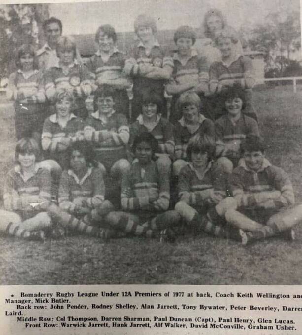 Alfie Walker (front row, third from left) with his Bomaderry Swamp Rats 12A side.
