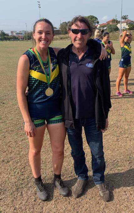 Ebony Murray with her father Graeme.