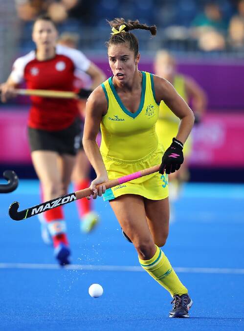 Gerringong's Grace Stewart and her Hockeyroos teammates are currently stuck on the sidelines due to the coronavirus pandemic. Photo: Hockey Australia