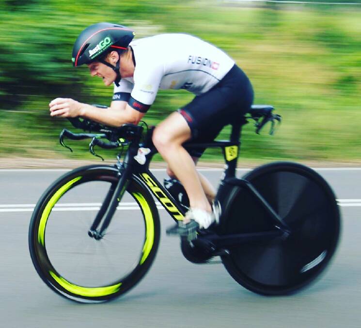 LOCAL HOPE: After seven years competing as an amateur, Erowal Bay's Matt Lewis will take on the professional athletes at the 2019 Huskisson Triathlon Festival. Photo: Rob Sheeley