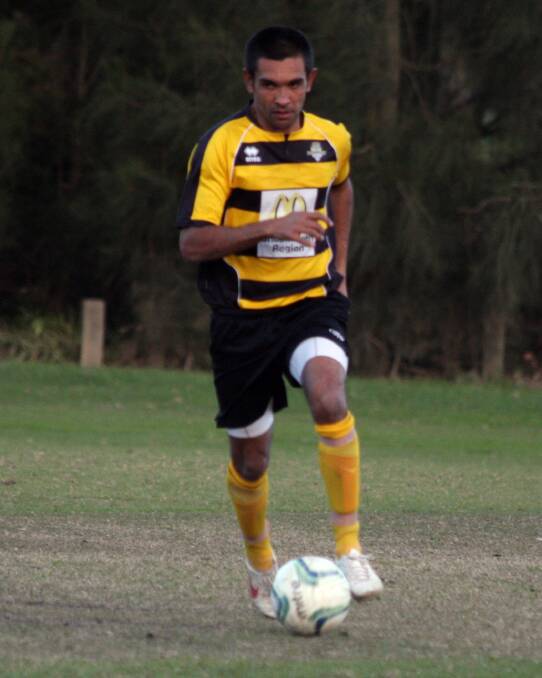 Nathan Aldridge during his playing days for Bomaderry FC. Photo: TEAM SHOT STUDIOS