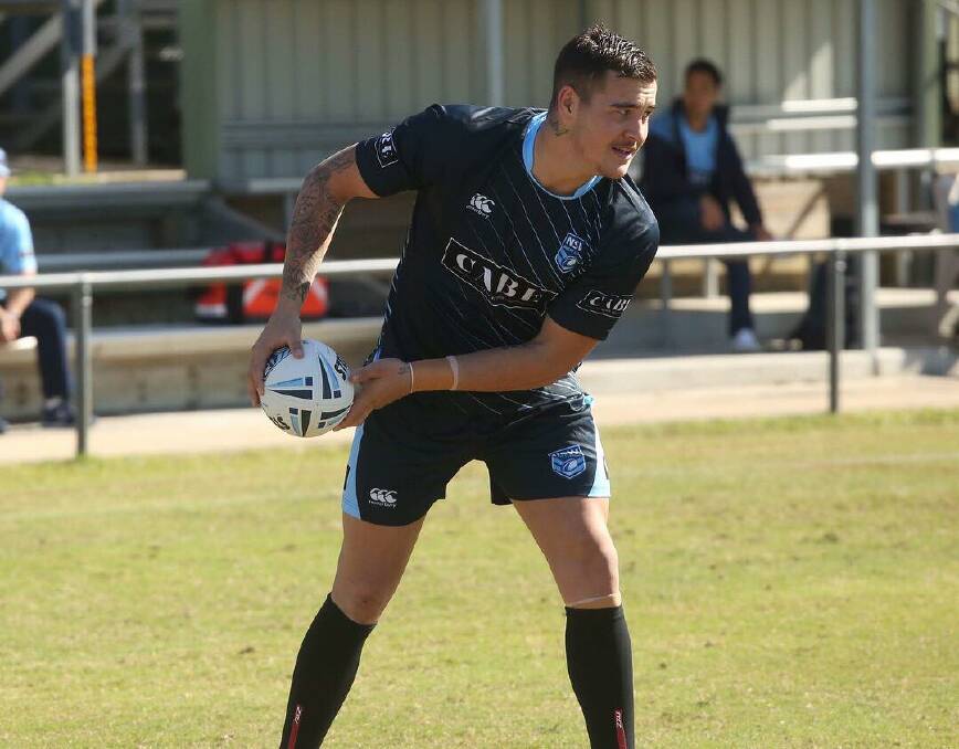 Jayden Morgan trains with the NSW Blues under 20s side. Photo: NRL PHOTOS
