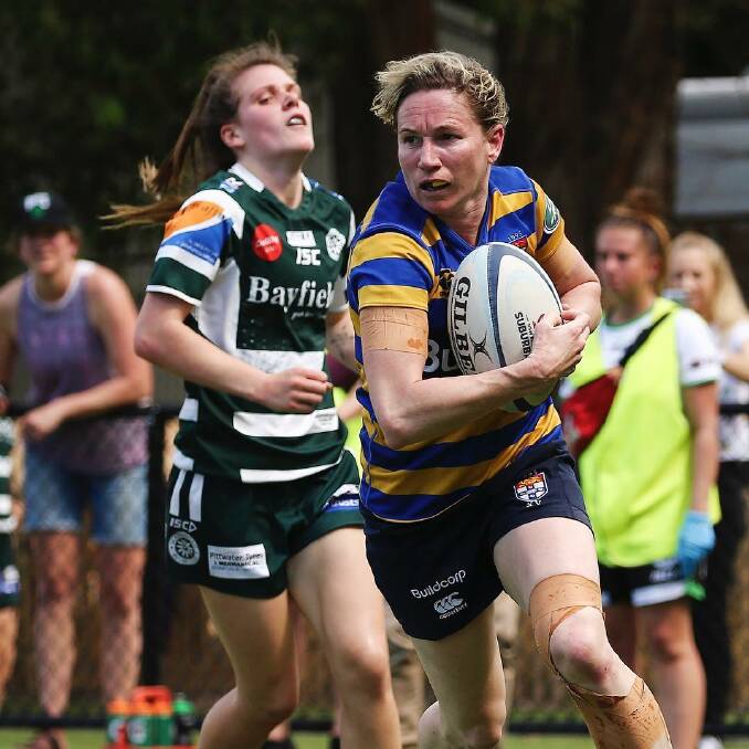 Ash Hewson in action for Sydney University. Photo: NSW RUGBY
