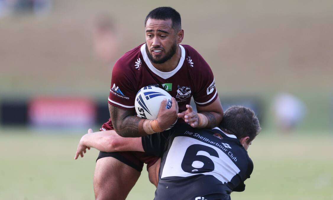 Albion Park-Oak Flats' Donte Efaraimo and his Eagles will now take on the Nowra-Bomaderry Jets on Sunday, August 29. Photo: Anna Warr