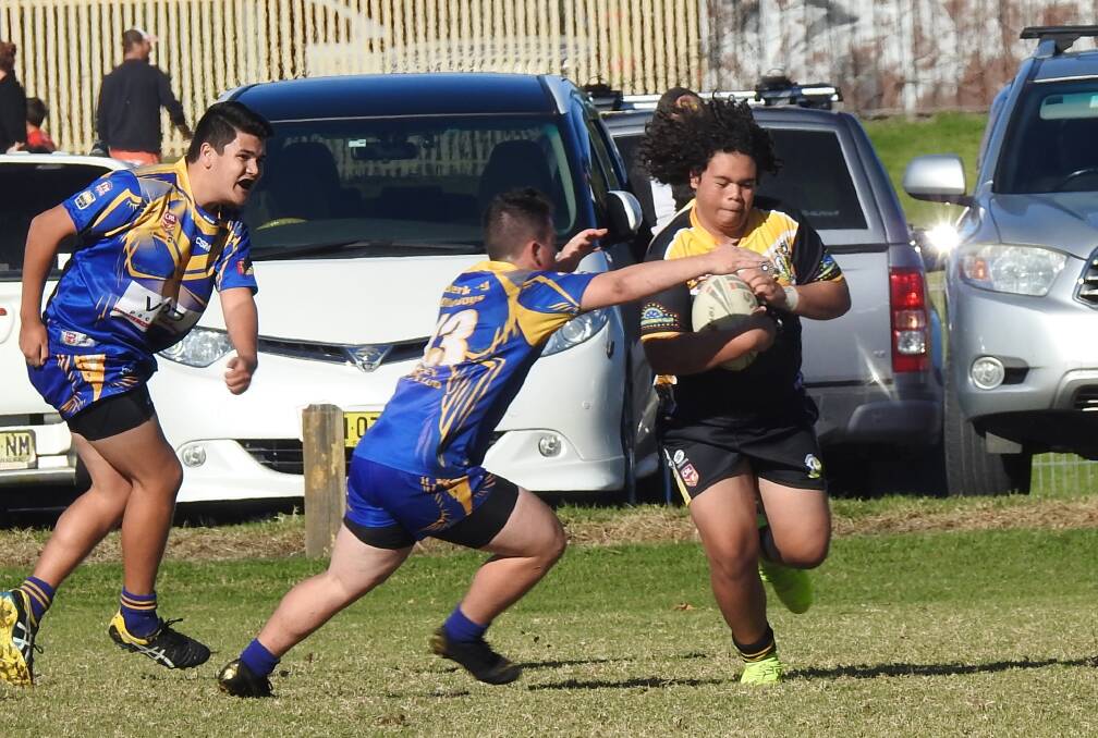 Inspirational: Rodney Davis-Stewart was named Man of the Match for Nowra Warriors Under 16's after their 42-0 win over Berkeley.