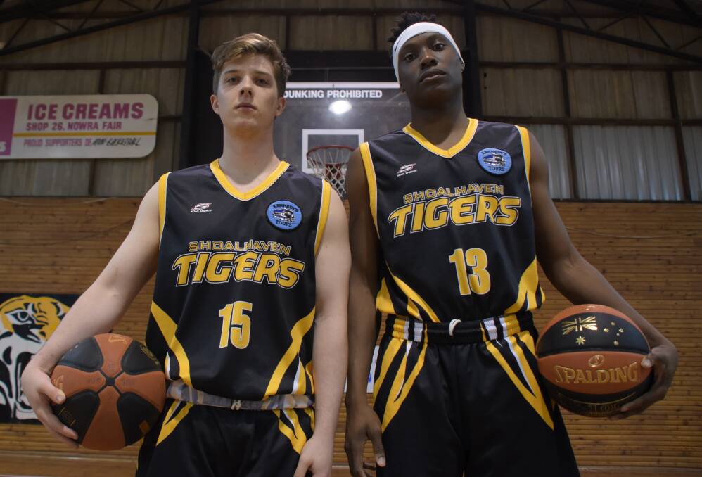 DYNAMIC DUO: Shoalhaven Tigers' Josh Watts and Olu Sowunmi will play their 2019 home opener on Saturday. Photo: COURTNEY WARD