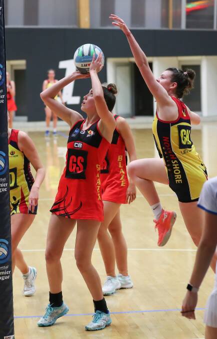 Mia Evans and her South Coast Blaze will play the UTS Randwick Sparks in Tuesday's final. Photo: Clusterpix Photography