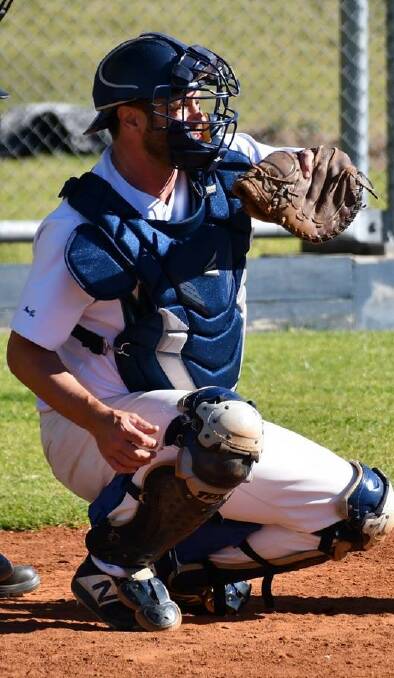 Play ball: Catcher Gabe Tate in action for Shoalhaven Mariners. The Mariners sides had a mixed weekend with one win and two losses. Photo: Tracy Provest