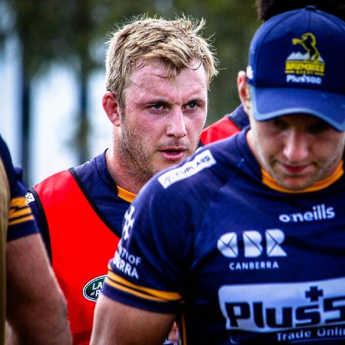 Berry's Will Miller during a recent training session with ACT. Photo: Brumbies Rugby