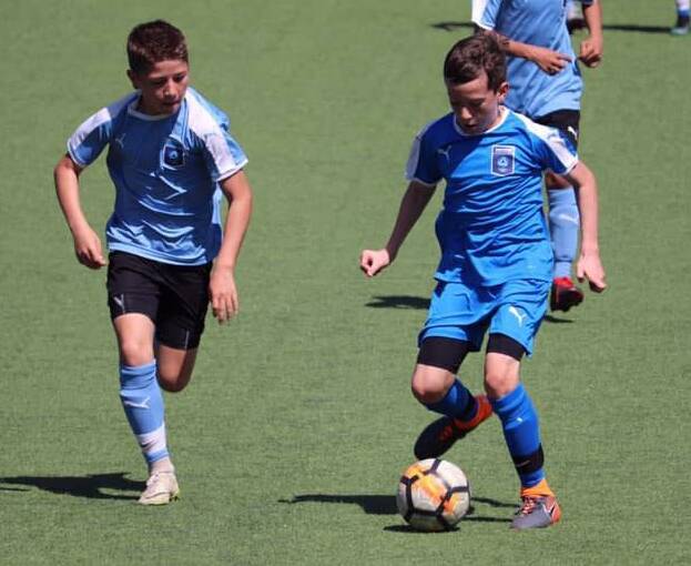 Southern Branch FC's Jackson Amos (right) in action during the 2019 season. Photo: SOUTHERN BRANCH
