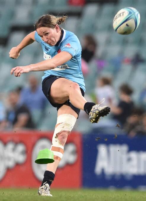 Ash Hewson in action for the NSW Waratahs during the 2018 Super W campaign. Photo: JOHN FLITCROFT