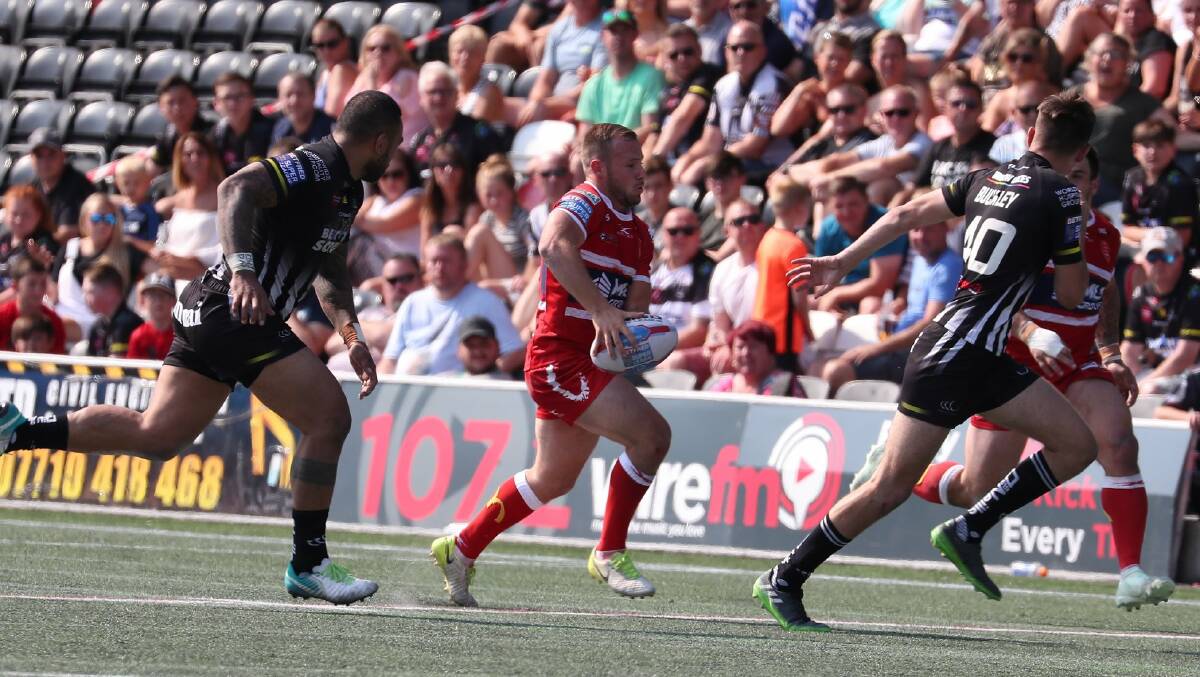 Adam Quinlan in action for Hull KR against Widnes. Photo: ROVERS MEDIA