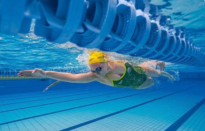 Sussex Inlet's Jasmine Greenwood trains with the Australian Paralympic swim team in Cairns. Photo: wadesphotos