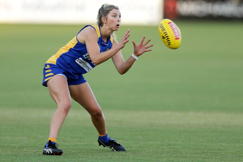 Nowra's Maddy Collier trains with West Coast. Photo: EAGLES MEDIA