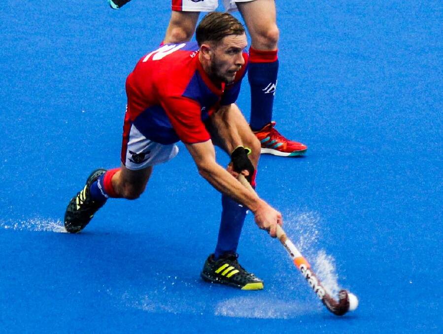 Kurt Ogilvie, in action for Moorebank during the 2020 season, has called time on his hockey career. Photo: Gail Cox