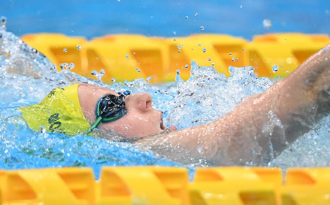 Sussex Inlet's Jasmine Greenwood competes in the S10 women's 100-metre backstroke final on Friday. Photo: Delly Carr