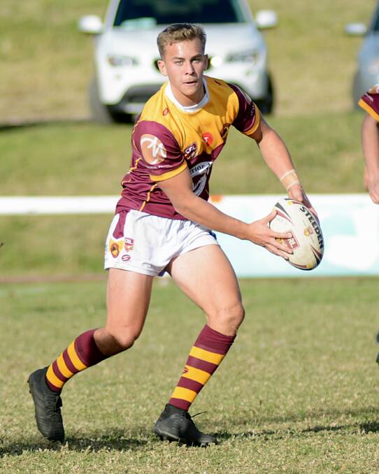Callan Sinclair in action for the Shellharbour Sharks' in 2018. Photo: GREG RIGBY 