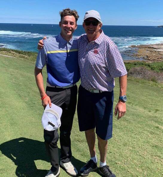 Jake Reay with his father Andy. Photo: SUPPLIED