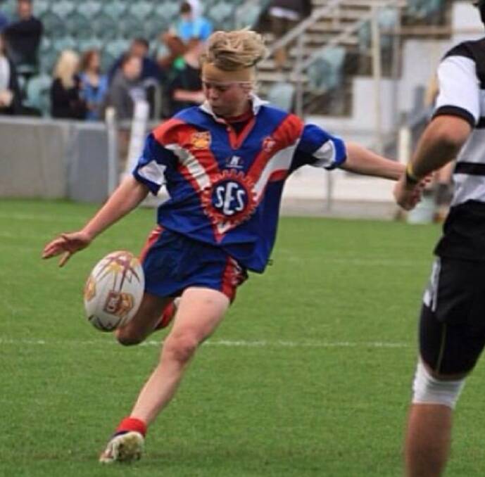 Tyran Wishart playing for Gerringong during his junior career. Photo: Supplied
