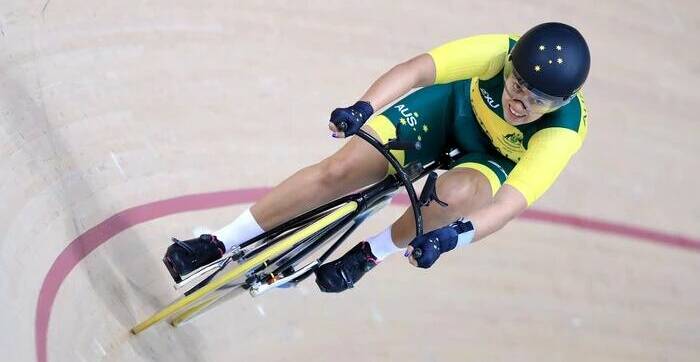 Werri Beach's Amanda Reid competes at the 2016 Paralympic Games in Rio de Janeiro. Photo: Cycling Australia