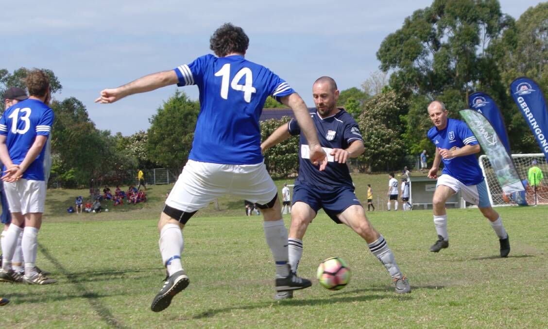 Action from last year's inaugural South Coast Sevens football tournament.