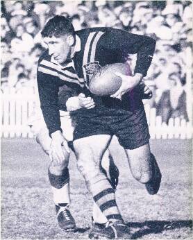 Ron Lynch playing for Australia. Photo: Supplied