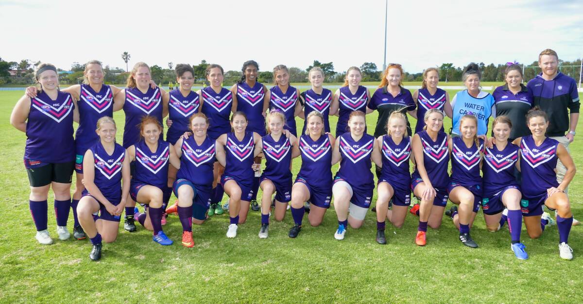 The Ulladullla Dockers women's division one team. Photo: AFLSC