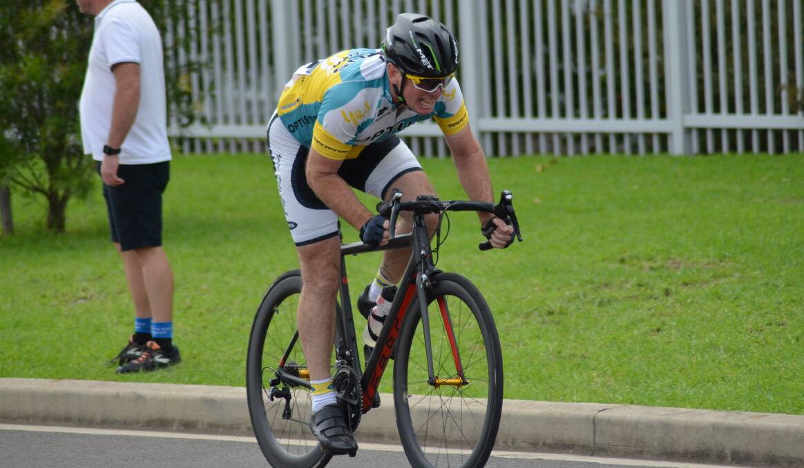 SETTING THE PACE: Nowra Velo Club rider Ben Wallis is leading stage three.