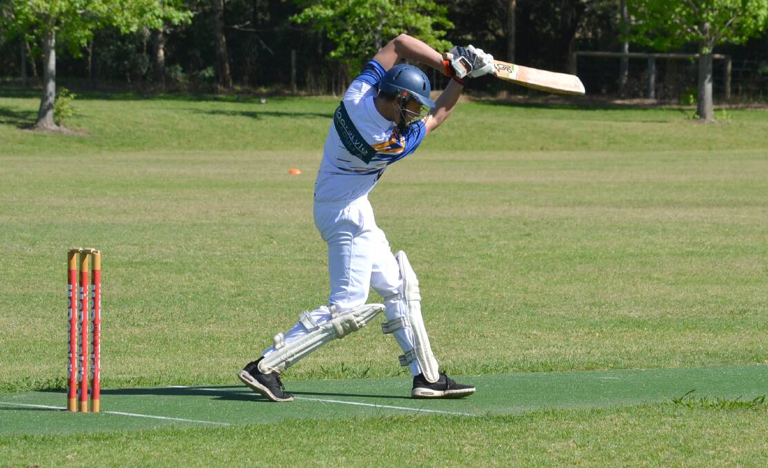 Ulladulla United's Ryan Gilkes scored 24 not out in Saturday's win against Bay and Basin. Photo: Damian McGill