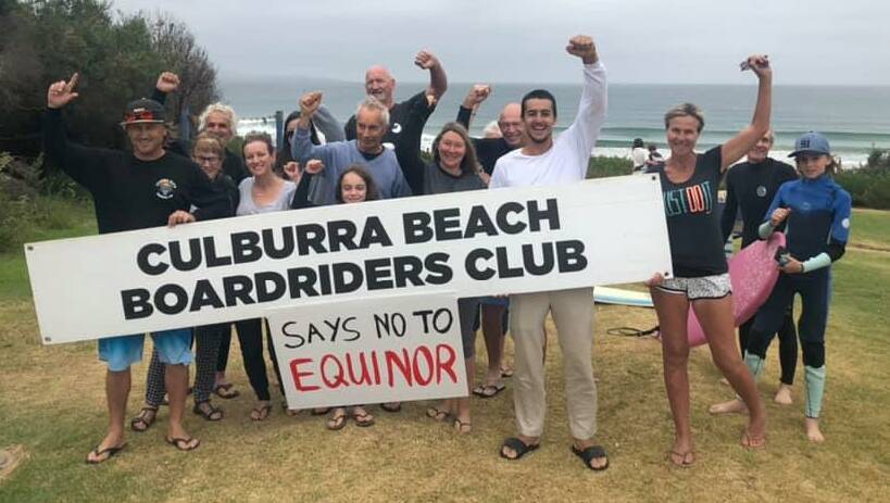 Culburra Beach Boardriders Club members during November's day of action. Photo: SUPPLIED