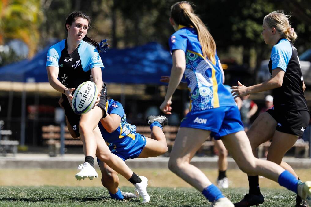 Ulladulla's Lily Murdoch in action for the University of Canberra in round one. Photo: KAZ WATSON